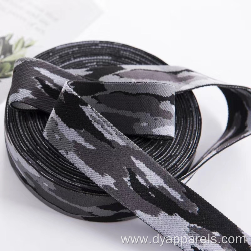 custom twill jacquard elastic waistband 3.8 cm